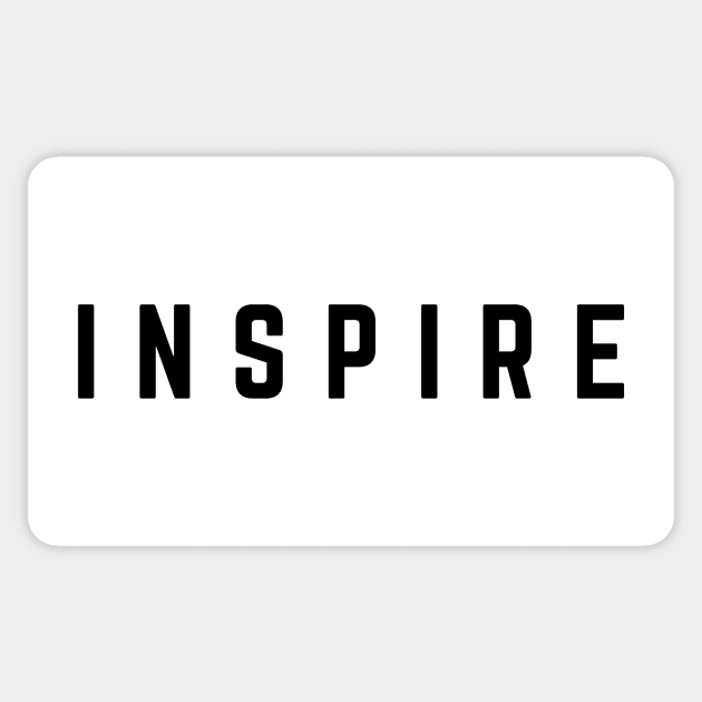 INSPIRE Sticker by Quotepiphany